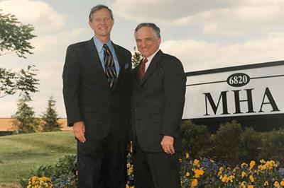 2002: Cal Pierson, former MHA CEO, Gene Friedman, former board chair